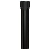 Chubby Gorilla Aviator CR Tube 100mm (100 pièces), tube noir capuchon noir