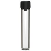 Chubby Gorilla Aviator CR Tube 100mm (100 pièces), tube transparent capuchon noir