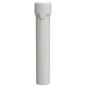 Chubby Gorilla Aviator CR Tube 100mm (100 pièces), tube blanc capuchon blanc