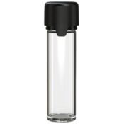 Chubby Gorilla Aviator CR Tube 65mm (100pcs), tube transparent et bouchon noir