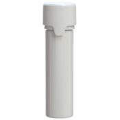 Chubby Gorilla Aviator CR Tube 65mm (100pcs), tube blanc et bouchon blanc