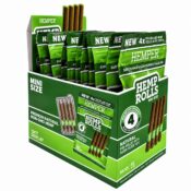 Hemper Pre Rolled Mini Size Hemp Cones Paper Tip 4 Pack 12pcsdisplay Natural 8