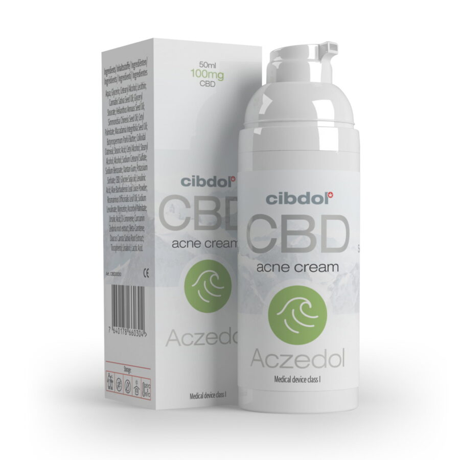 Cibdol - Aczedol Anti-Acné 100mg crème CBD (50ml)