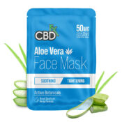 CBDfx Masque au Aloe Vera pour le visage avec 50mg CBD (10paquets/présentoir)